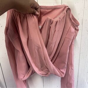 Francesca's Collections Rose Draped Top